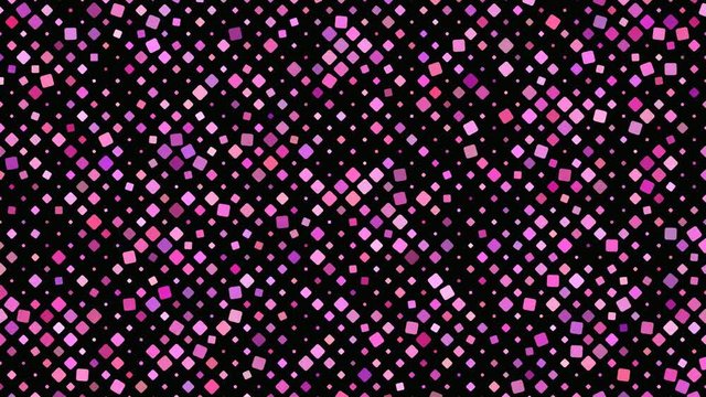 Abstract square pattern background - seamless loop motion graphic design in pink tones