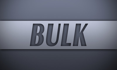 bulk - word on silver background