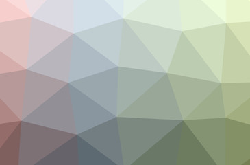 Illustration of green polygonal elegant multicolor background.