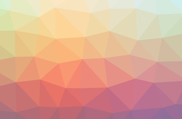 Illustration of orange low poly beautiful multicolor background.