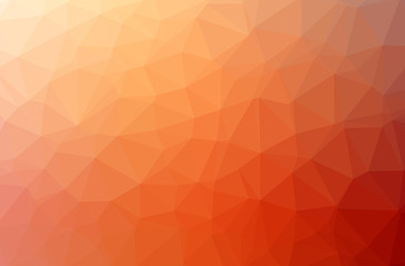 Illustration of orange polygonal modern multicolor background.