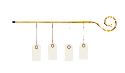 Staff of Saint Nicholas with price tags