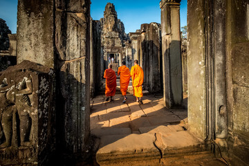 Bayon temple in Angkor Cambodia