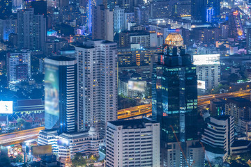 Bangkok Cityscape, Business district with high building, Bangkok, Thailand