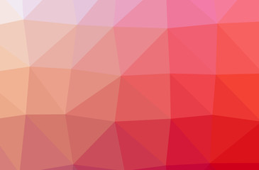Illustration of red abstract low poly nice multicolor background.