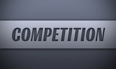 competition - word on silver background