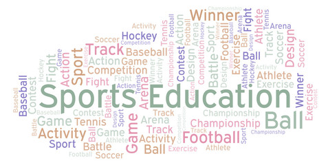 Sports Education word cloud.