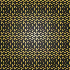Seamless vector golden ornament. Modern background. Geometric modern pattern