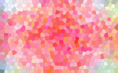 Abstract illustration of white and red bright Small Hexagon background, digitally generated.