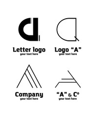Logo letter "A" set