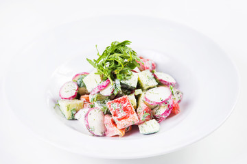 salad with vegetables
