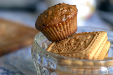 homemade cookies on a plate on a table