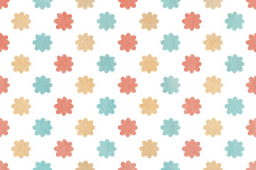 Watercolor flowers pattern.