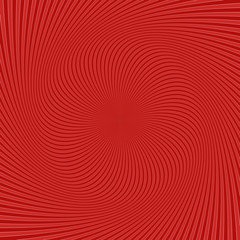 Dark red geometric abstract spiral stripe background - vector illustration