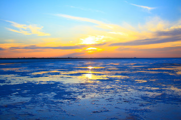Sunset in the Crimea