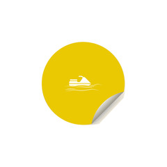 Obraz premium water scooter icon in sticker style. One of summer pleasure collection icon can be used for UI, UX
