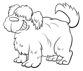 shaggy sheep dog character coloring book