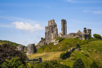 Corfe Castle, Dorset England