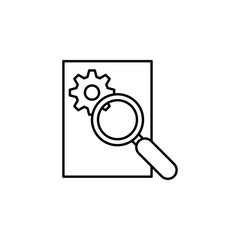 Smart search, internet marketing icon. Element of artificial intelligence icon for mobile concept and web apps. Thin line Smart search, internet marketing icon can be used for web