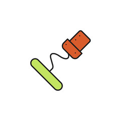 corkscrew colored icon. Element of birthday party icon for mobile concept and web apps. Colored corkscrew icon can be used for web and mobile