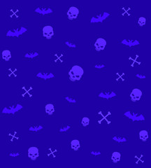 Fototapeta na wymiar Halloween pattern background vector illustration