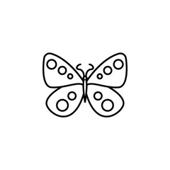 butterfly icon. Element of butterfly icon for mobile concept and web apps. Thin line butterfly icon can be used for web and mobile