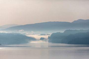 Coastal landscape in Iceland .