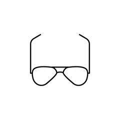 sun glasses icon. Element of clothes icon for mobile concept and web apps. Thin line sun glasses icon can be used for web and mobile