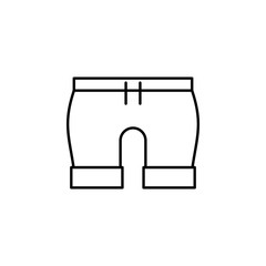 shorts icon. Element of clothes icon for mobile concept and web apps. Thin line shorts icon can be used for web and mobile