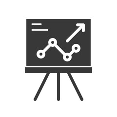 presentation graph report of company icon