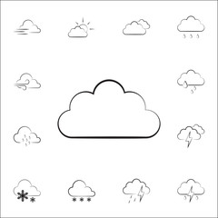 cloud sign icon. Weather icons universal set for web and mobile