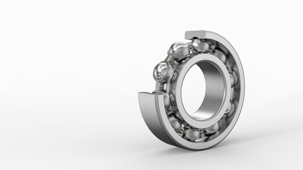 roller bearing White background