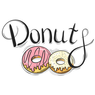logo donuts with lettering