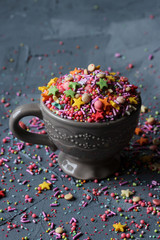 colorful sugar sprinkles