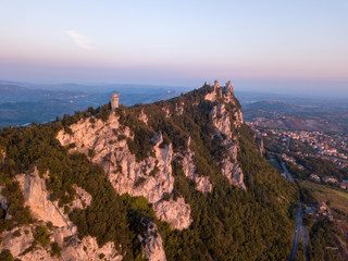 Fototapeta na wymiar Three towers of San Marino II