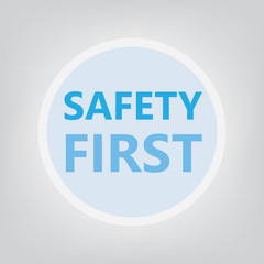 safety first concept- vector illustration