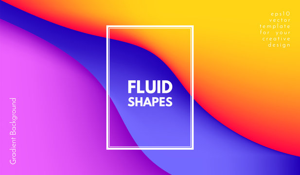 Abstract Wave Color Shapes with 3d Effect.