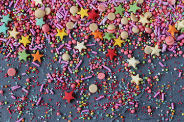 colorful sugar sprinkles
