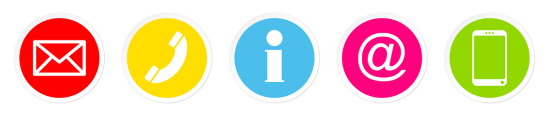 Buttons Contact Information Color