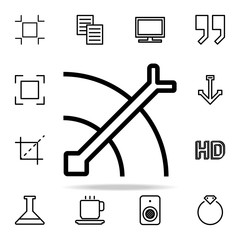 arrow and target icon. web icons universal set for web and mobile