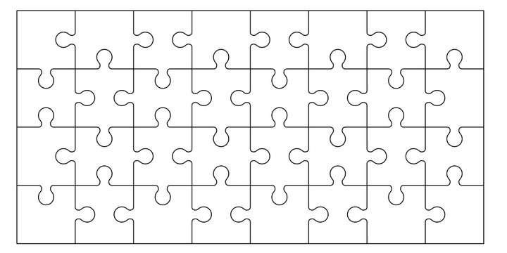 Set of puzzle pieces