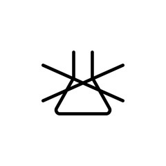 no detergent icon. Element of laundry icon for mobile concept and web apps. Thin line no detergent icon can be used for web and mobile