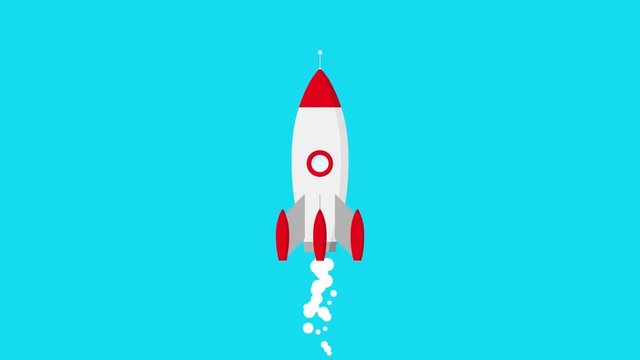 Rocket in flight 