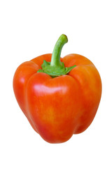 Bulgarian sweet pepper, healthy food isolated on white background