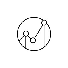 statistics. Element of online shopping icon for mobile concept and web apps. Thin line statistics can be used for web and mobile