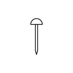 decorative nail concept line icon. Simple element illustration. decorative nail concept outline symbol design from construction tool set. Can be used for web and mobile UI/UX