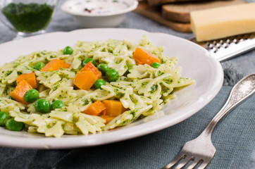 Traditional pasta with vegetables