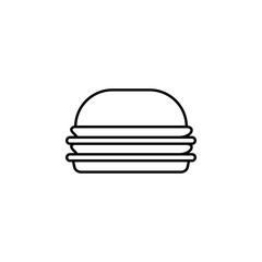 cheeseburger concept line icon. Simple element illustration. cheeseburger concept outline symbol design from Fast food set. Can be used for web and mobile UI/UX
