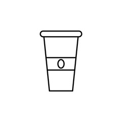 coffee concept line icon. Simple element illustration. coffee concept outline symbol design from Fast food set. Can be used for web and mobile UI/UX