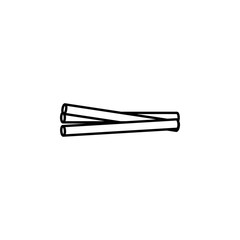 sweet sticks concept line icon. Simple element illustration. sweet sticks concept outline symbol design from Fast food set. Can be used for web and mobile UI/UX